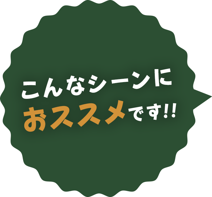 こんなシーンにおすすめ！